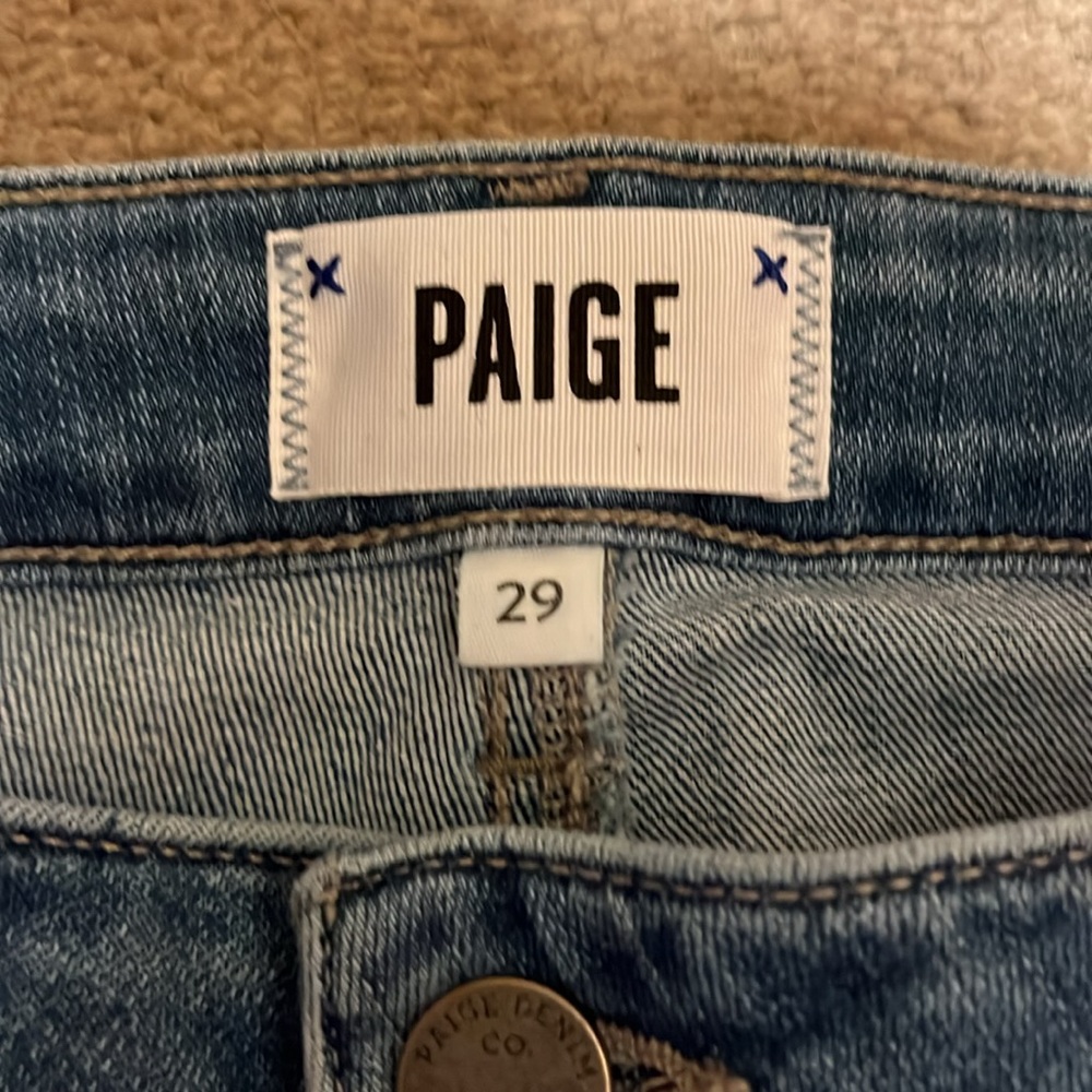 NWT Paige denim stretch slim 
size 29 with 27” inseam - Picture 2 of 6
